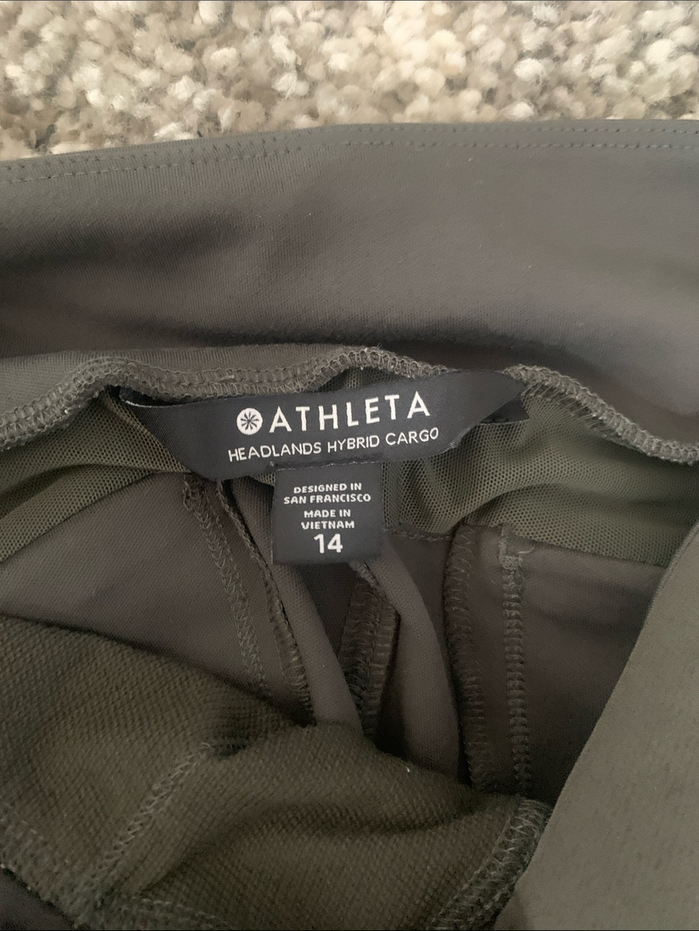 Athleta Olive Green Track Joggers - Picture 9 of 9
